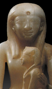 Akhenespepi I and her son, Pepi II